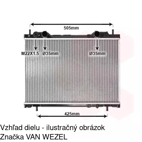 Chladiče vody 301808A6 /POLCAR/ - obr. 4