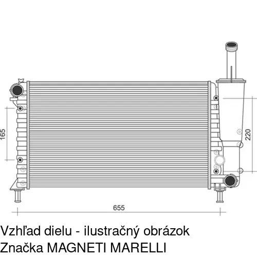 Chladiče vody 302208B6 /POLCAR/ - obr. 1