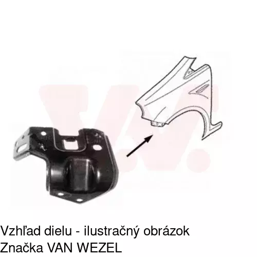 Výstuha predného blatníka 302401-4 /POLCAR/ - obr. 1