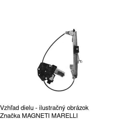 Mechanizmus sťahovania okna elektrický bez motora 3024PSG3E /POLCAR/ - obr. 2
