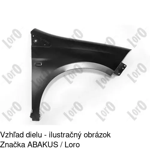 Predný blatník 303102 /POLCAR/ - obr. 1