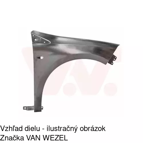 Predný blatník 303102 /POLCAR/ - obr. 2