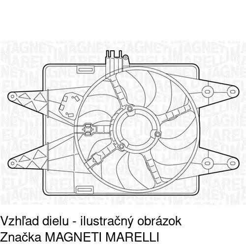 Ventilátor bez krytu / podpery POLCAR 304023U3