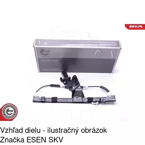 Elektrický mechanizmus okna dverí 3040PSE2 /POLCAR/ - obr. 4