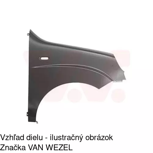 Predný blatník 304102 /POLCAR/ - obr. 1
