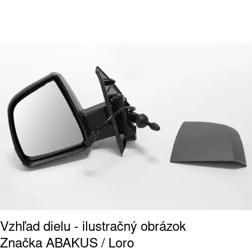 Vonkajšie zrkadlo 3042514M /POLCAR/ - obr. 3