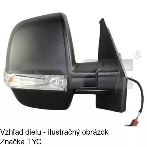 Rám vonkajšieho zrkadla 304254TM /POLCAR/ - obr. 2