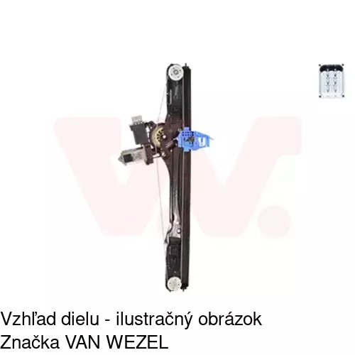 Elektrický mechanizmus okna dverí 3042PSE2CE /POLCAR/ - obr. 4