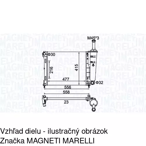 Chladiče vody 30A1082X /POLCAR/ - obr. 1