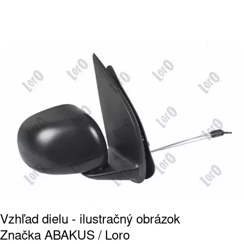 Vonkajšie zrkadlo 30A1521M /POLCAR/ - obr. 3