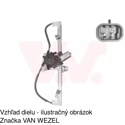 Elektrický mechanizmus okna dverí 30A1PSE2E /POLCAR/ - obr. 3