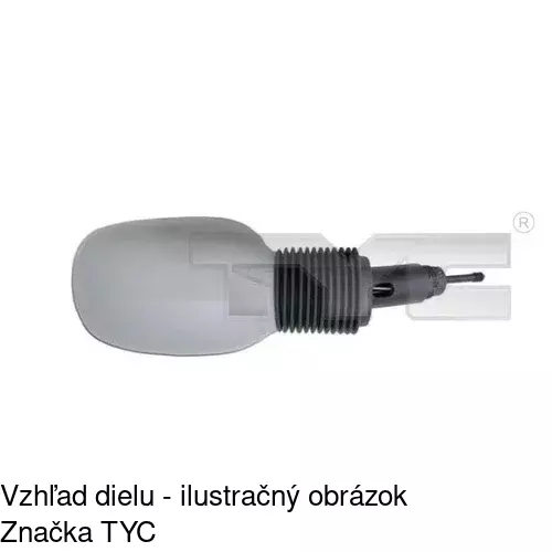 Sklo vonkajšieho zrkadla s držiakom 3200541M /POLCAR/ - obr. 4