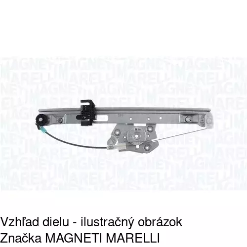 Elektrický mechanizmus okna dverí 3201PSE3 /POLCAR/ - obr. 3