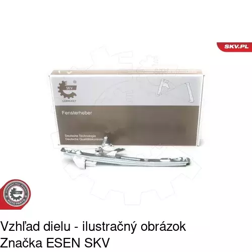 Elektrický mechanizmus okna dverí 3201PSE4 /POLCAR/ - obr. 3
