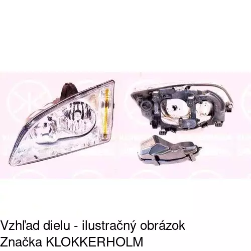 Hlavný reflektor 320209-E /POLCAR/ - obr. 2