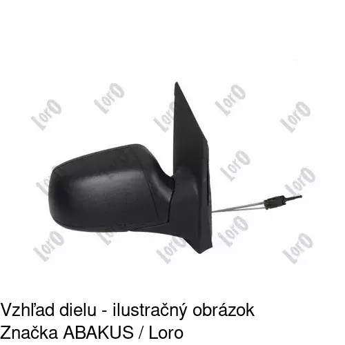 Vonkajšie zrkadlo 3202523M /POLCAR/ - obr. 2