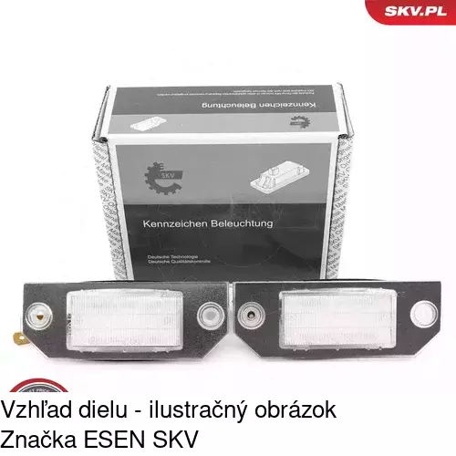 Svetlo na osvetlenie evidenčného čísla 3202959E /POLCAR/ - obr. 2