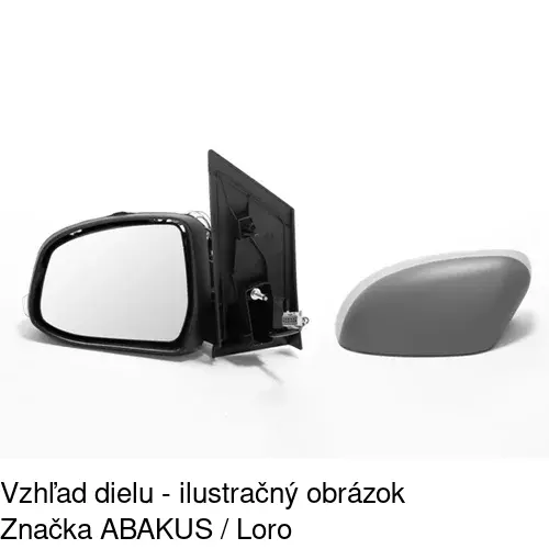 Vonkajšie zrkadlo 3205517S /POLCAR/ - obr. 1