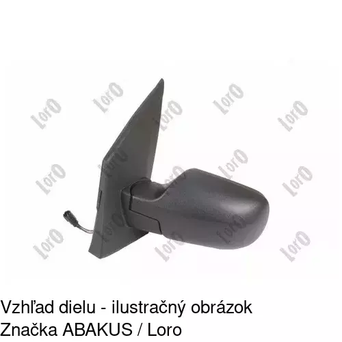 Vonkajšie zrkadlo 3212514E /POLCAR/ - obr. 3
