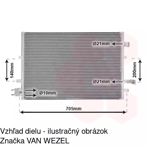 Chladiče klimatizácie 3218K83X /POLCAR/ - obr. 2