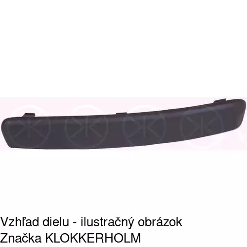 Lišta krytu nárazníka 323507-6 /POLCAR/