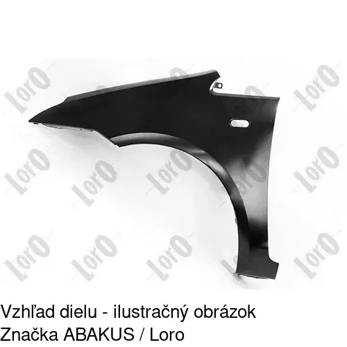 Predný blatník 323601 /POLCAR/ - obr. 2