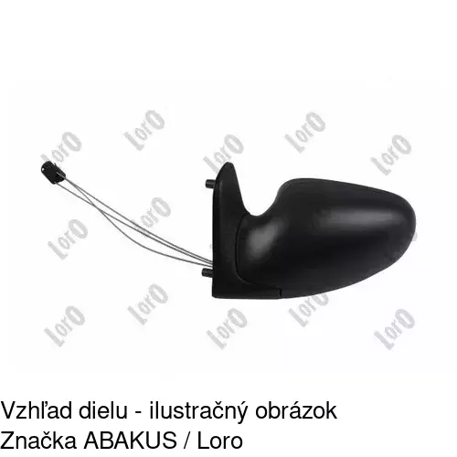 Vonkajšie zrkadlo 3240511M /POLCAR/ - obr. 2
