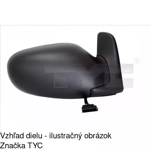 Vonkajšie zrkadlo 3240511M /POLCAR/ - obr. 3