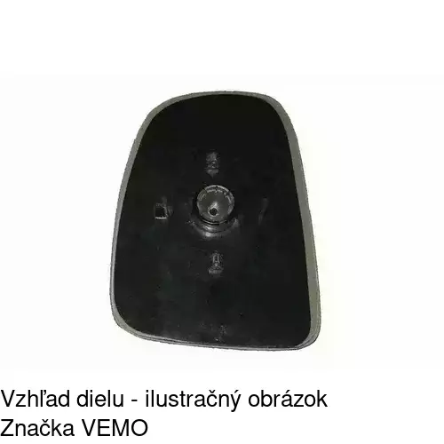 Sklo vonkajšieho zrkadla s držiakom 3246543E /POLCAR/ - obr. 1