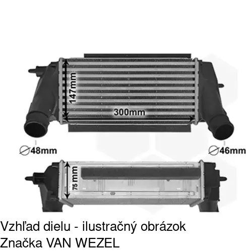 Chladiče vzduchu (Intercoolery) 32B1J8-1 /POLCAR/ - obr. 3