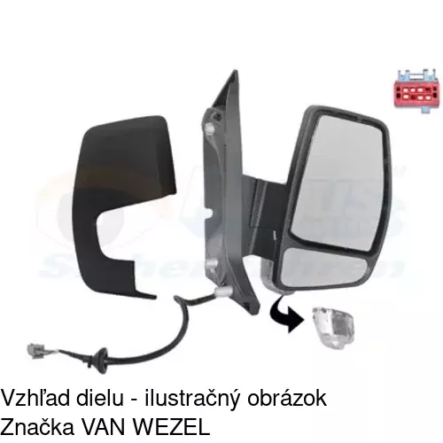 Vonkajšie zrkadlo 32N1521M /POLCAR/ - obr. 2