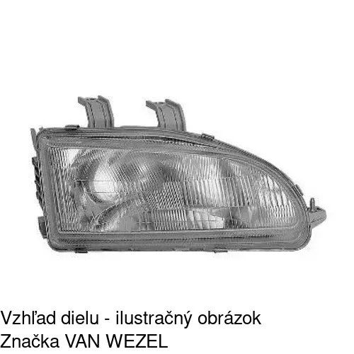 Hlavný reflektor 3807101E /POLCAR/ - obr. 2