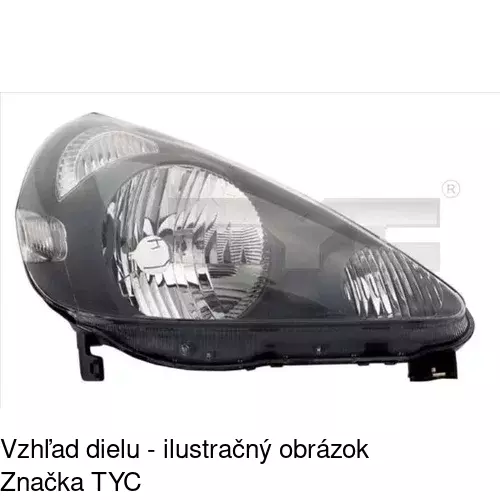 Hlavný reflektor 3835091E /POLCAR/