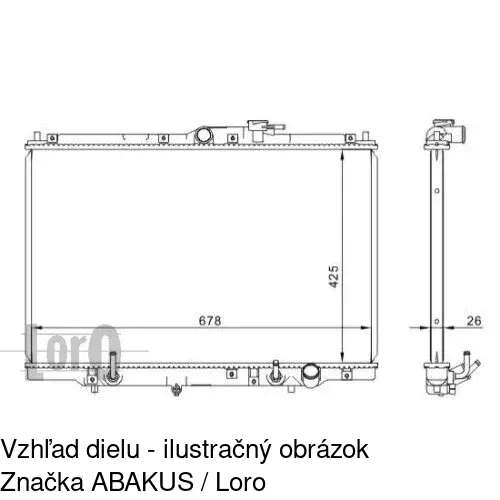 Chladiče vody 3860083K /POLCAR/ - obr. 1
