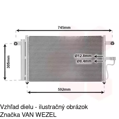 Chladiče klimatizácie 4007K8C2 /POLCAR/ - obr. 1