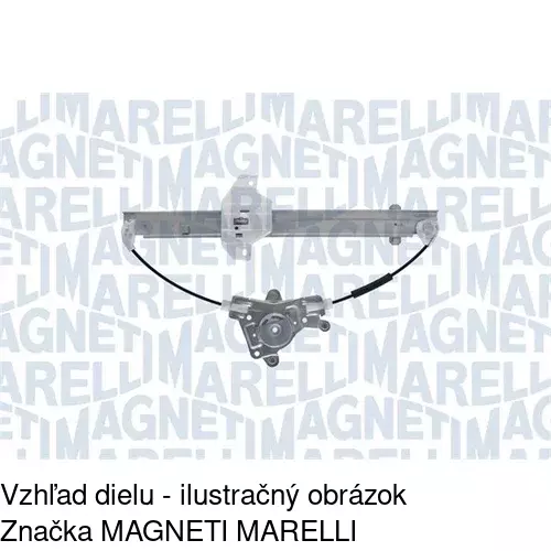 Elektrický mechanizmus okna dverí 4007PSE4 /POLCAR/ - obr. 2