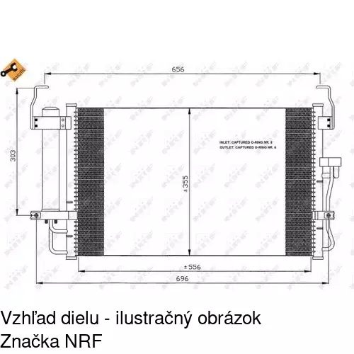 Chladiče klimatizácie 4012K8C1S /POLCAR/ - obr. 1