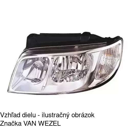 Hlavný reflektor 4036091E /POLCAR/ - obr. 1