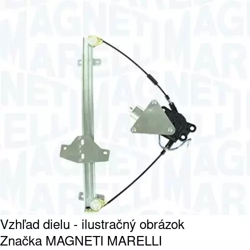 Mechanizmus sťahovania okna elektrický bez motora POLCAR 4042PSG2