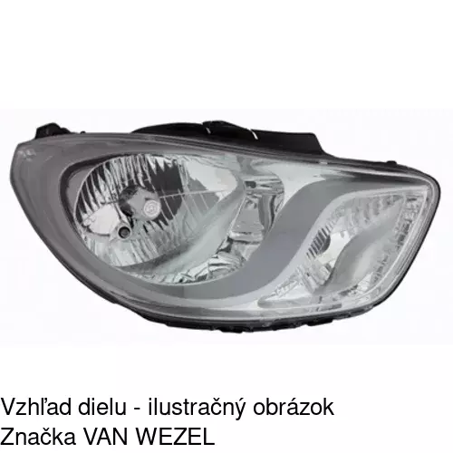 Hlavný reflektor 40A1100E /POLCAR/ - obr. 2