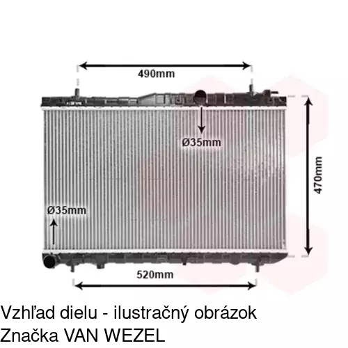 Chladiče vody POLCAR 4113082X