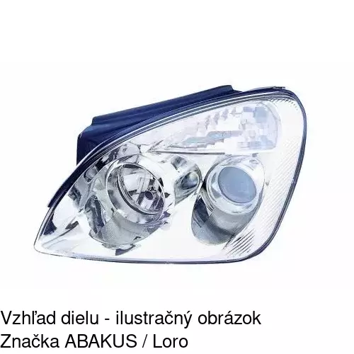 Hlavný reflektor 414809-E /POLCAR/ - obr. 1