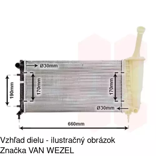 Chladiče vody 420208A7 /POLCAR/ - obr. 3