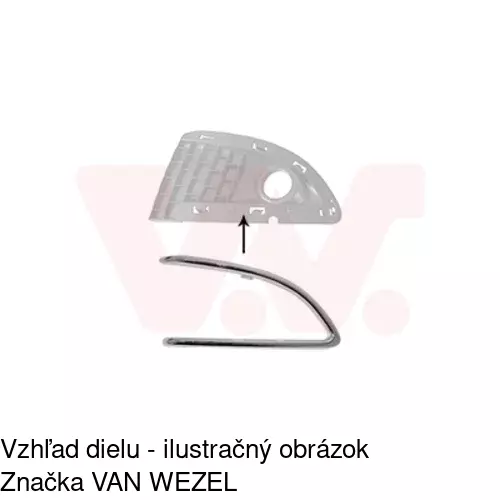 Rámik krytky nárazníka POLCAR 42A130