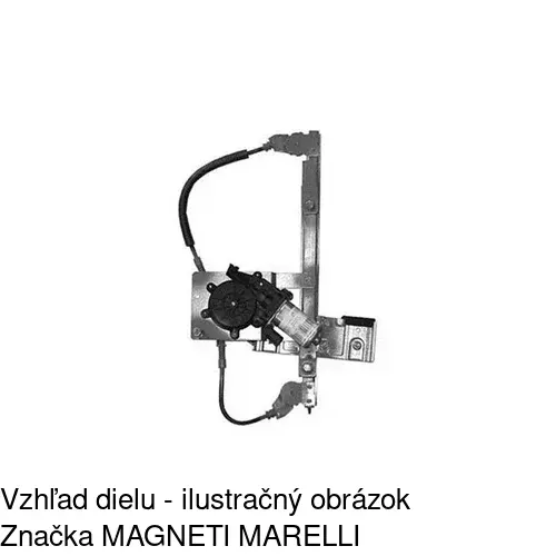 Elektrický mechanizmus okna dverí 4311PSE4 /POLCAR/ - obr. 2