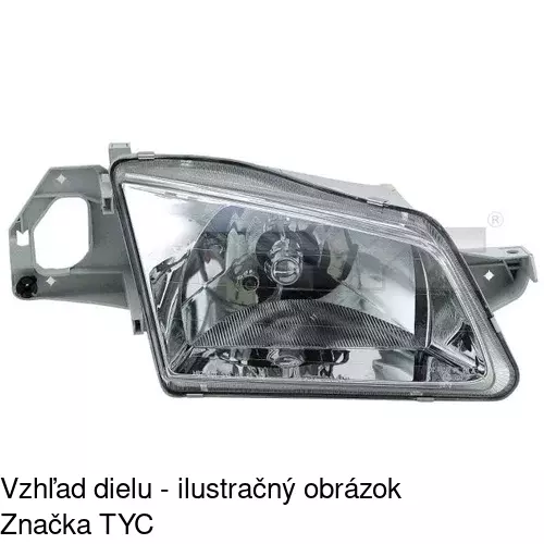 Hlavný reflektor 450910-E /POLCAR/ - obr. 2