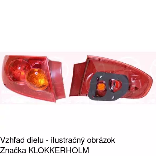 Zadné svetlo 4541876E /POLCAR/ - obr. 2