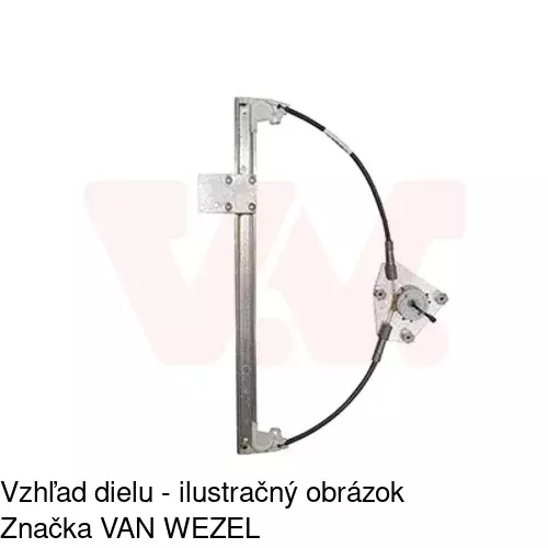Mechanizmus sťahovania okna elektrický bez motora 4541PSG3 /POLCAR/ - obr. 1
