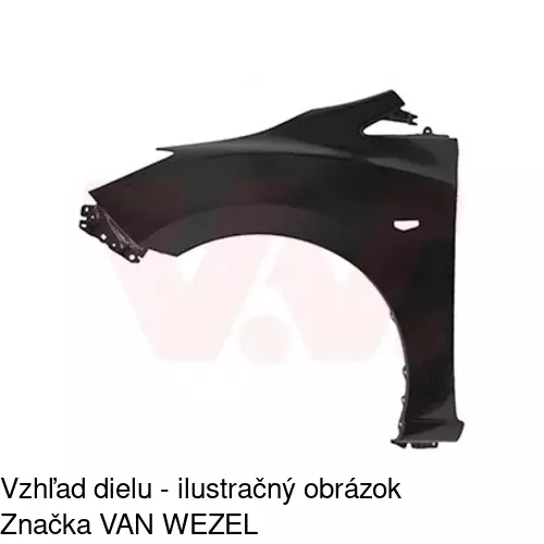 Predný blatník POLCAR 455101-1