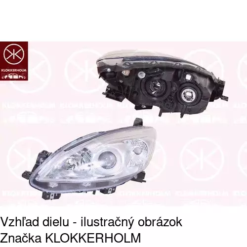 Hlavný reflektor 4551090E /POLCAR/ - obr. 2